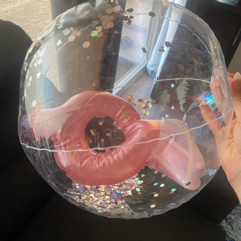 Pink Ring Inflatable Party Balloon - Picture 2 of 6